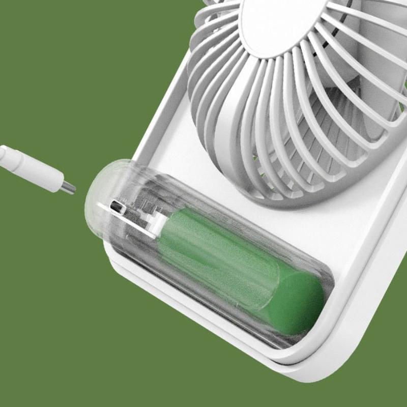 Desk Fan Table Portable Hanging Usb Rechargeable 180° Tilt Folding Personal With Power Display 5 Speeds Ultra Quiet