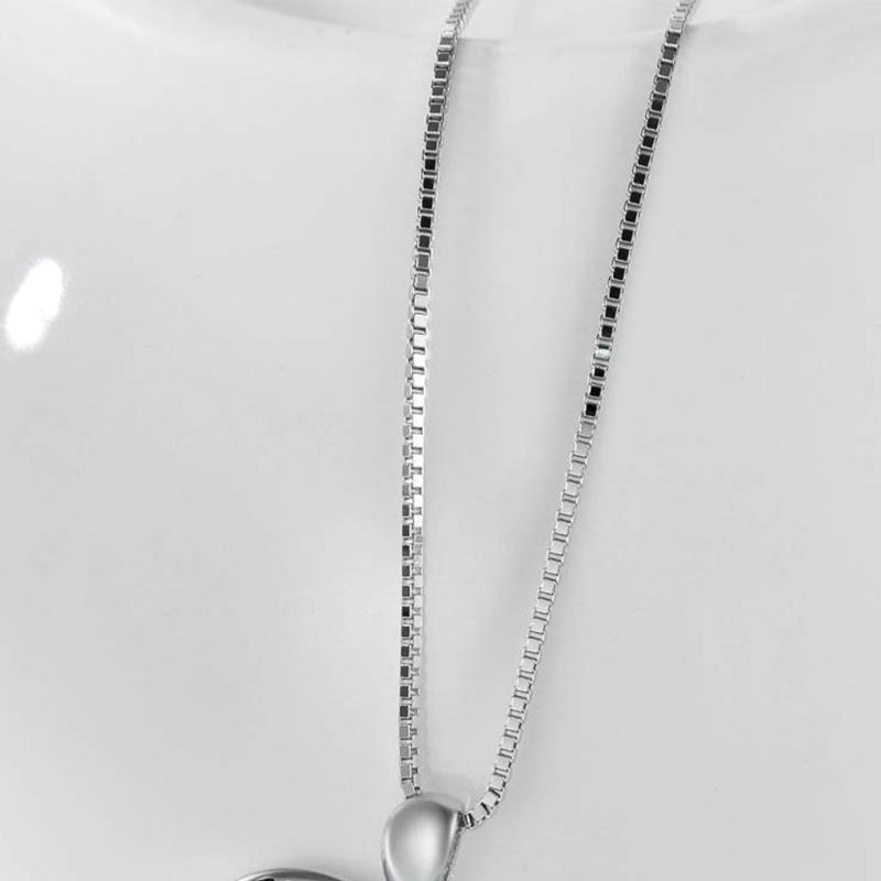 Mamma och Baby Lycklig Elefant Halsband Mor Dotter Hjärta Hänge Silver Jag Älskar Dig För Evigt Mors Dag Gåvor för Kvinnor