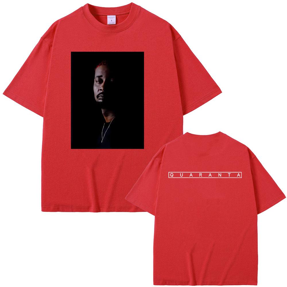 Rapper Danny Brown Quaranta Album Graphic Tshirt Men Women Hip Hop Fashion Oversized Short Sleeve T Shirt Male Pure Cotton Tees S