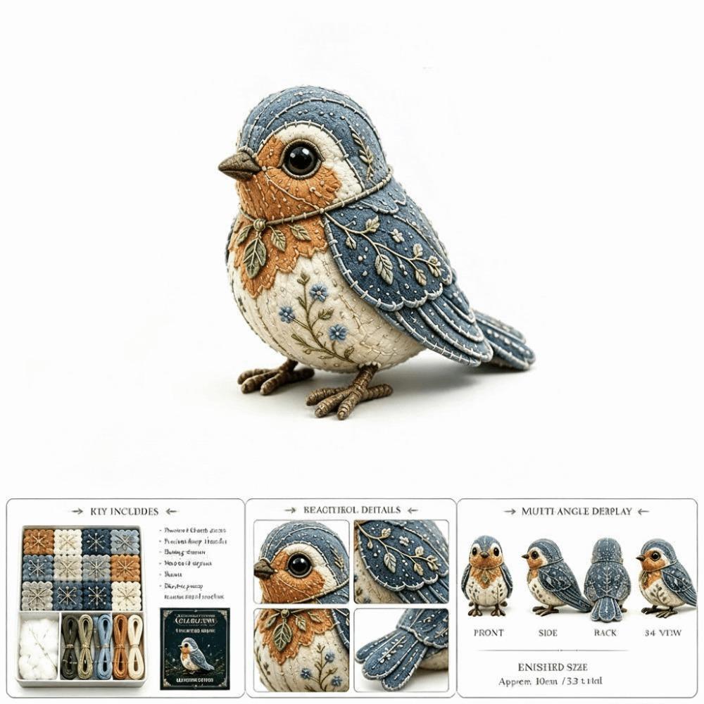 Floral Fabrics DIY Sewing Kit Creative Design Animal Toy Craft Fabric Sewing Kit For Craft Lover