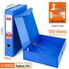 Archivační box A4 z PVC se sponou - Kartonový úložný box na dokumenty pro kancelář a papírnictví
