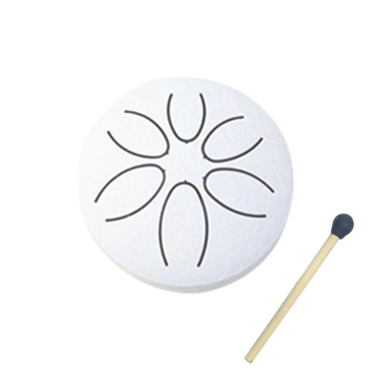 3 Inch Steel Tongue Drum - 6 Tone Handheld Instrument for Meditation & Yoga, Perfect Musical Gift for Beginners