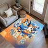 Soccer Fun Bluey Customized Name Area Rug Design for Entryway Study Room Decorate Room Foyer Antislip Carpet Decorate Offices
