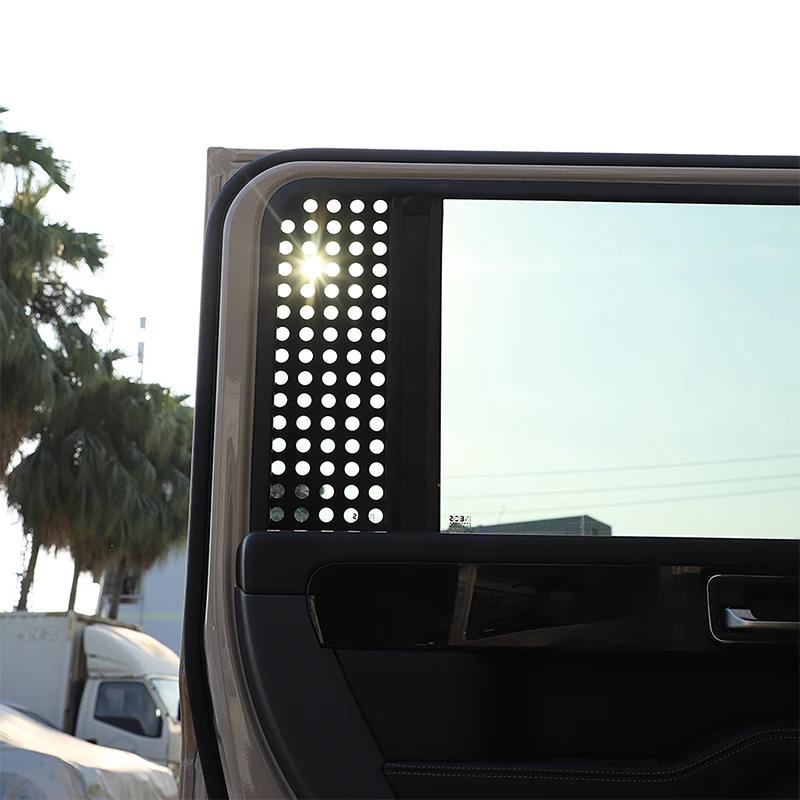 For INEOS Grenadier 2020-2025 Aluminum Alloy Car Rear Window Glass Honeycomb Protection Panel Cover Decorative Accessories