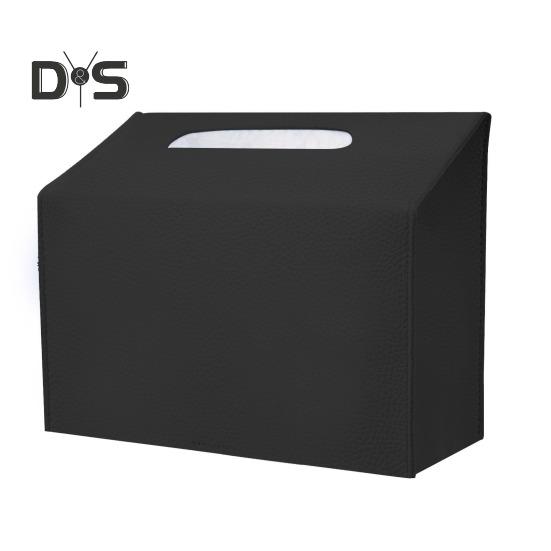 

Одноразовый чехол для коробки для полотенец для рук, однотонный дизайн, водонепроницаемый, легко моется, держатель для коробки для салфеток в ванной чёрный