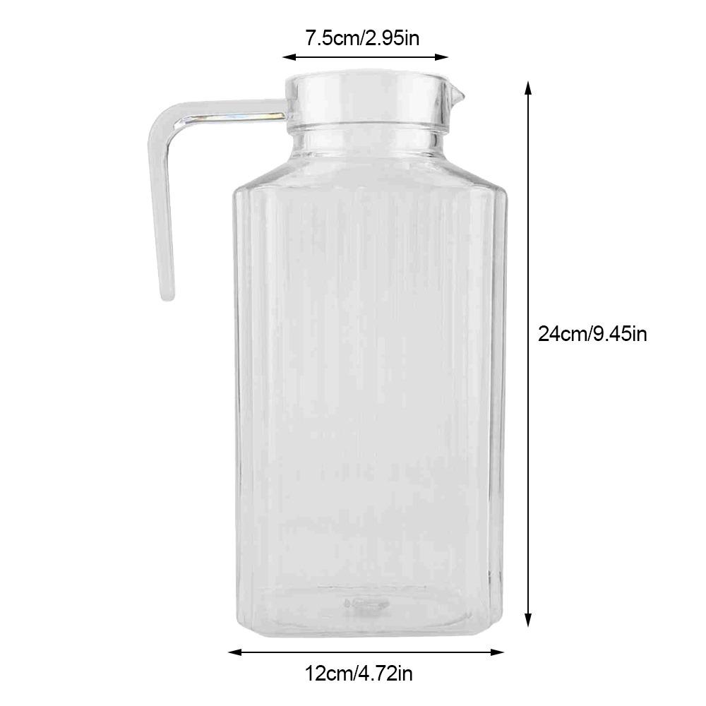 Transparent Acrylic Juice Bottle Acrylic Water Jug Reusable Cold Juice Jug Family Gathering