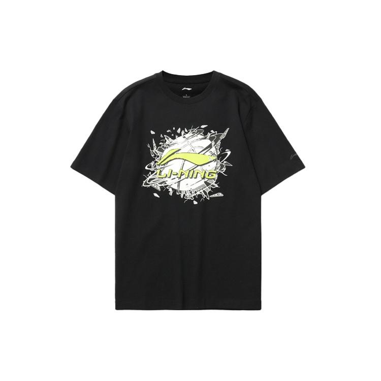 Li-Ning Hoops Graphic Loose Fit T-shirt Black Men s AHSR405-2 L