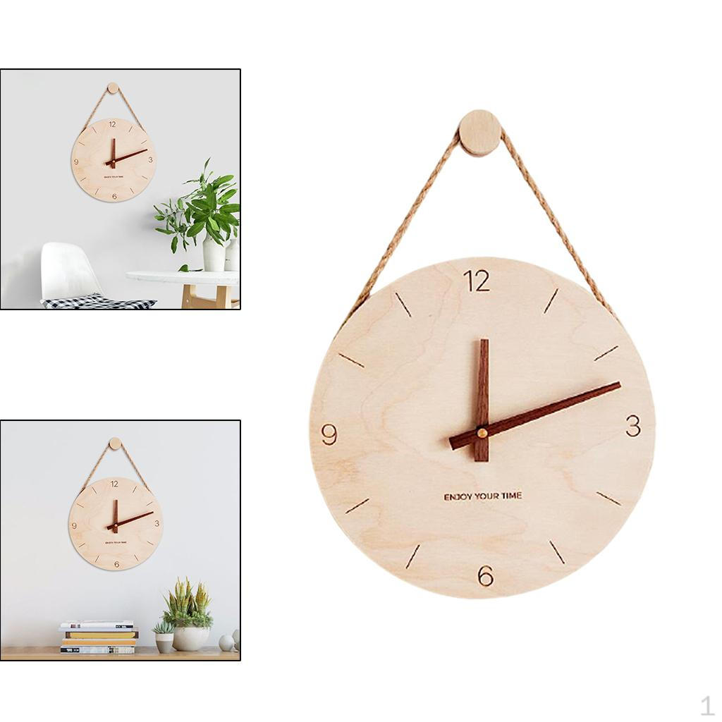 Decorative Wall Non-Ticking Digital Battery Operated Round Easy to Read /Office/