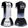 2026 Summer  MMA Training Suit Quick Dry Combat Sportswear Set Bold Pink & Black Graphic Shorts & T-Shirt Outfit for Kids