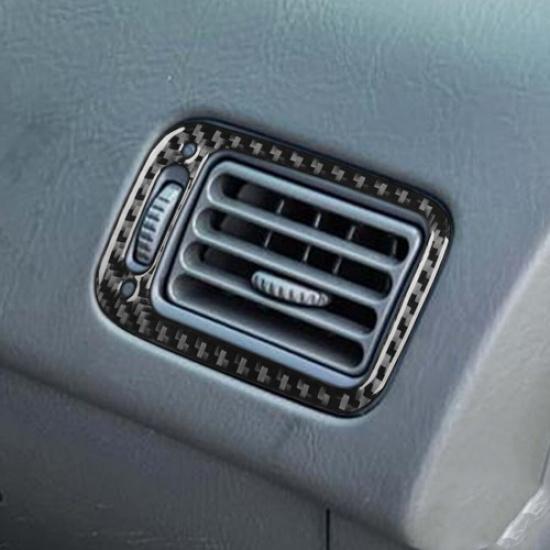 Carbon Fiber Dashboard Side Air Vent Outlet Cover Fits For Honda Civic 1996-2000
