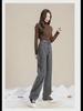 Women's Plush High-Waist Wide-Leg Jeans - Slim, Warm, All-Match Loose Straight Fit for Autumn/Winter