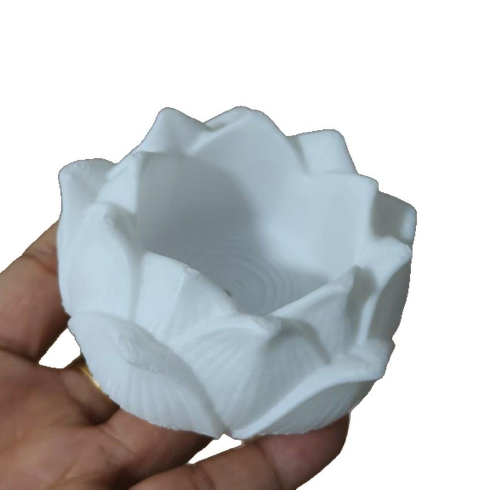 3D Printing Lotus Incense Burner Minimalist Incense Stick Holder Electronic Candle Holder  Tea Room