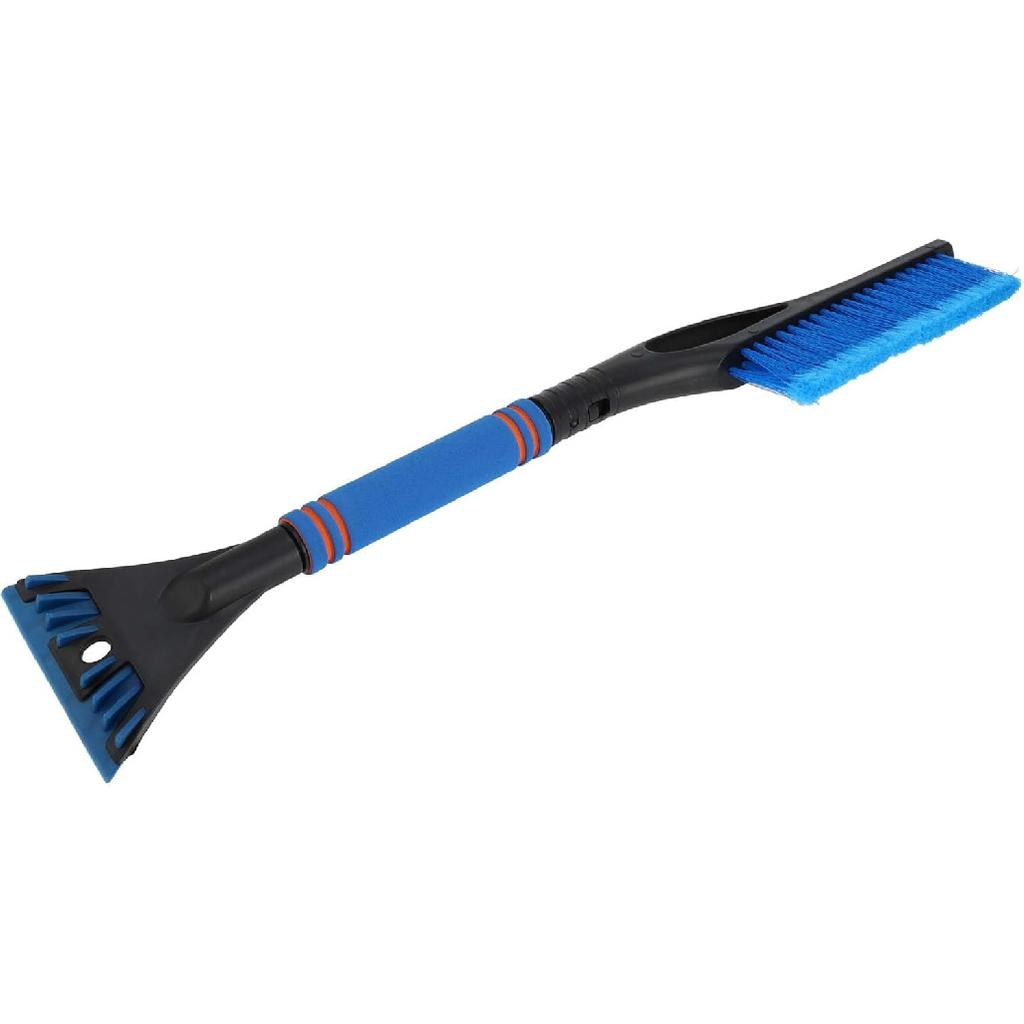 1pc 60x11cm Universal Car Ice Scraper Brush with Broom - SUV Snow Frost Remover for Car Truck RV Windscreen Side Window Anti Crash - Plastic Blue