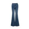 Veromoda Women's Diagonal Waist Rhinestone Flare Jeans