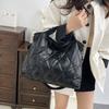 Simple Versatile Diamond Large Capacity Retro Handbag Women's Casual Soft Handle Crossbody Shoulder Bags