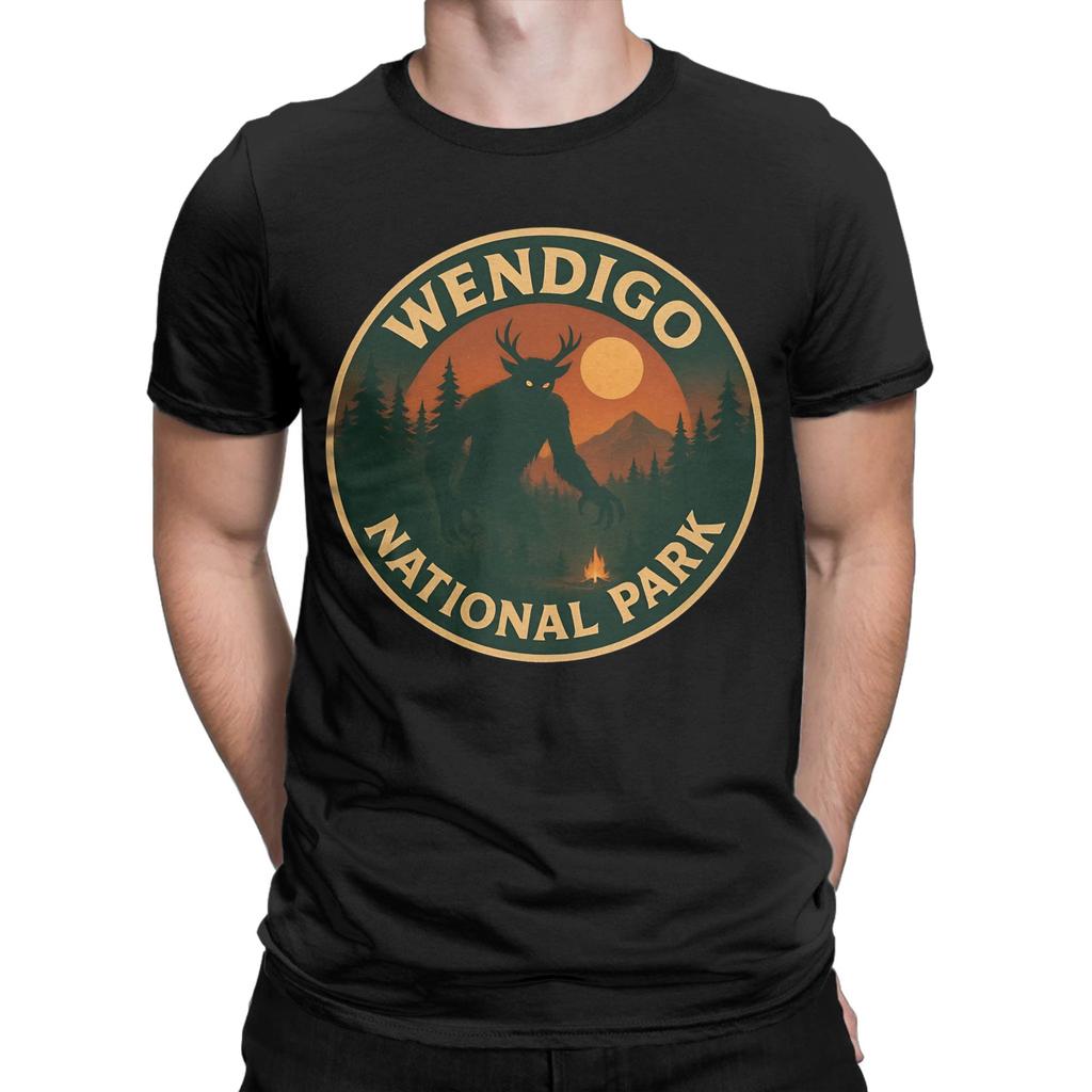 Neuheit Wendigo Nationalpark T-Shirt Unisex Baumwolle Kurzarm Rundhals Sommer Oberteile