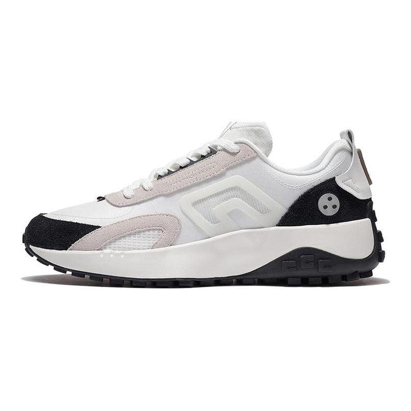 Li Ning CF Yuehua 2.0 Sports Cushioning, Wear Resistant Low top Casual Shoes Men's Black White AGLS045-2