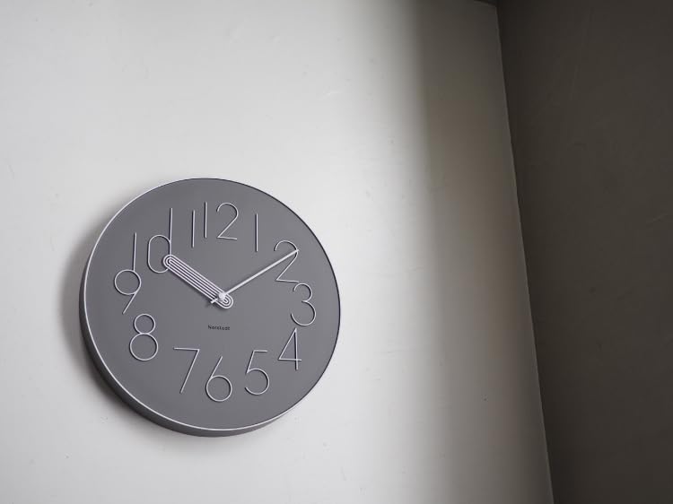 Interform Wall Clock CL-4468GY, Balk, Gray