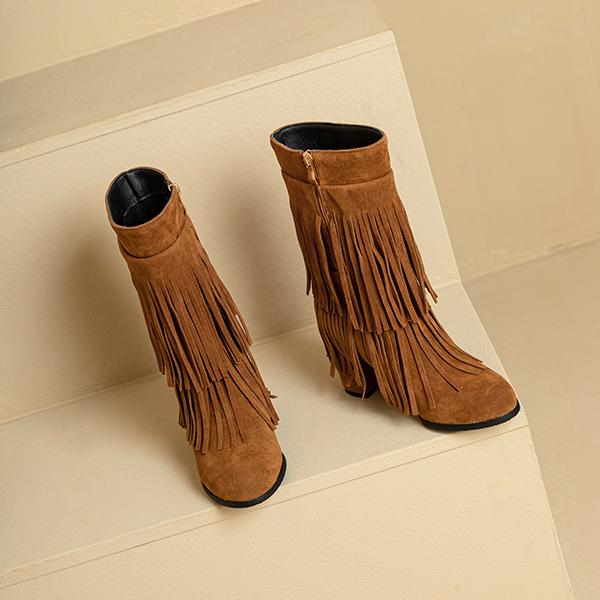 

Женские сапоги до середины икры винно-красного и коричневого цвета, маленький большой размер на высоком каблуке, 33–48 45 коричневый