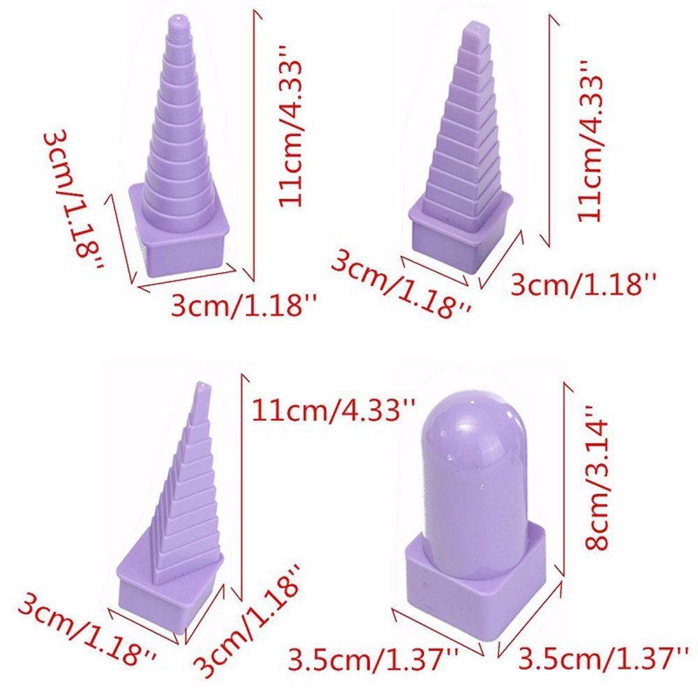 4pcs/set Plastic Quilling Tower Bobbin Paper Craft Quilled Art Tool