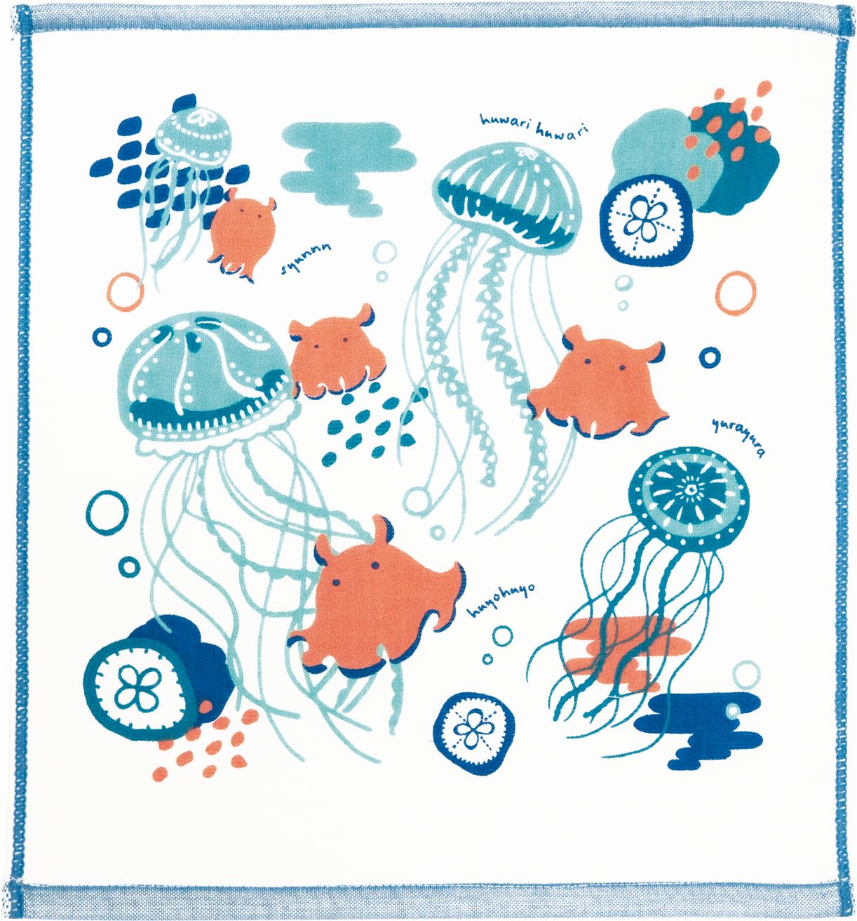 Prairie Dog Zootto Gauze Towel Handkerchief Jellyfish and Dumbo Octopus LSB2024 - [ZSH-604]