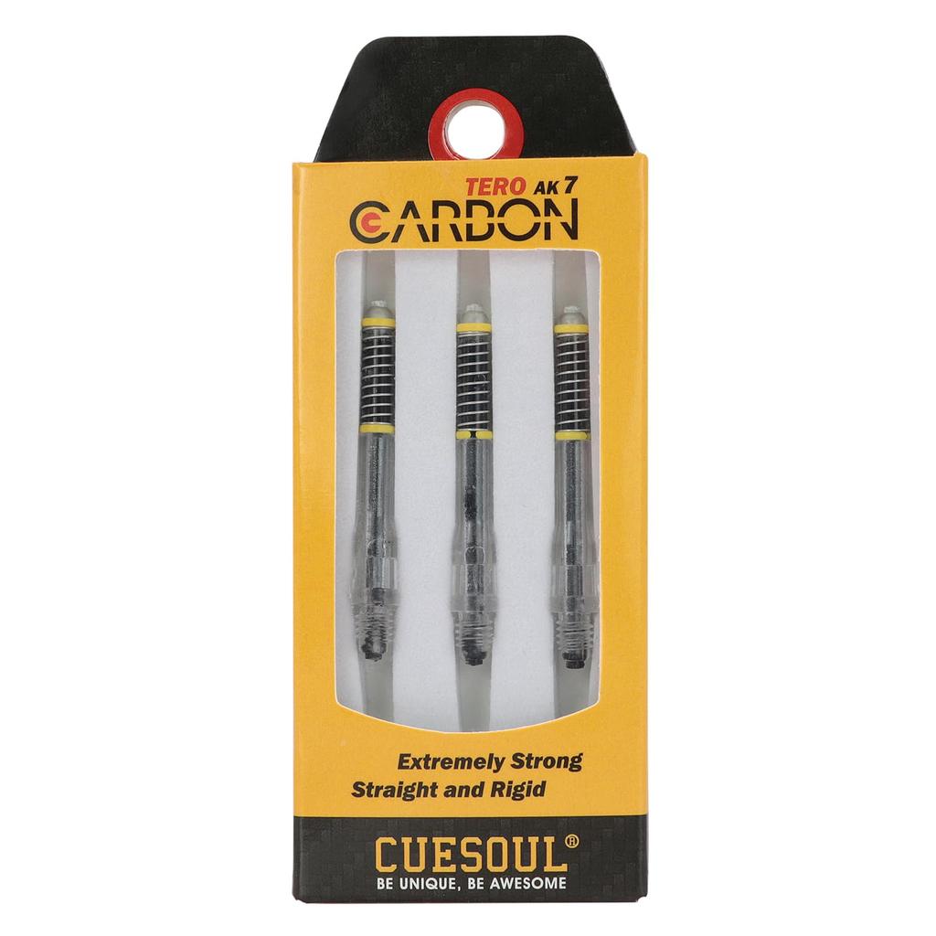 Cuesoul TERO System AK7 Carbon Dart Shaft with Telescopic Set of 3 A/B(S)/C/D(M)/E/F(L)/G/H Built-in Shaft, (CS-AK7+1TE40)