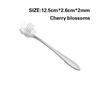 Creative Flower Spoon Stainless Steel Tableware Spoon Dessert Spoon Milk Tea Coffee Spoon