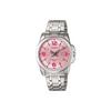 Casio Standard Series Retro Pointer Series 50M Waterproof Quartz Movement Stainless Steel Strap Women Watches Pink LTP-1314D-5A