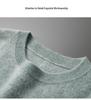 Herren Pullover aus reiner Kaschmirwolle mit Rundhalsausschnitt - Herbst/Winter Business Casual Strickpullover