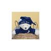 Peluche - peluche ourson baby bear douceur bleu marine - 24 cm