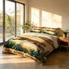 3pcs Desert Cartoon Leopard Print Multi Size Coreless Duvet Cover Set Soft Summer Cool Bedding Decoration Machine Washable