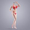 Scale Female Action Figure Slim Seamless Action Figure Flexible Female Figure Body Model with 5 Pairs of Detachable Hands 1/6 Body, 12-inch Body,