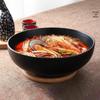 Japanese Style Black Frosted Melamine Noodle Bowl