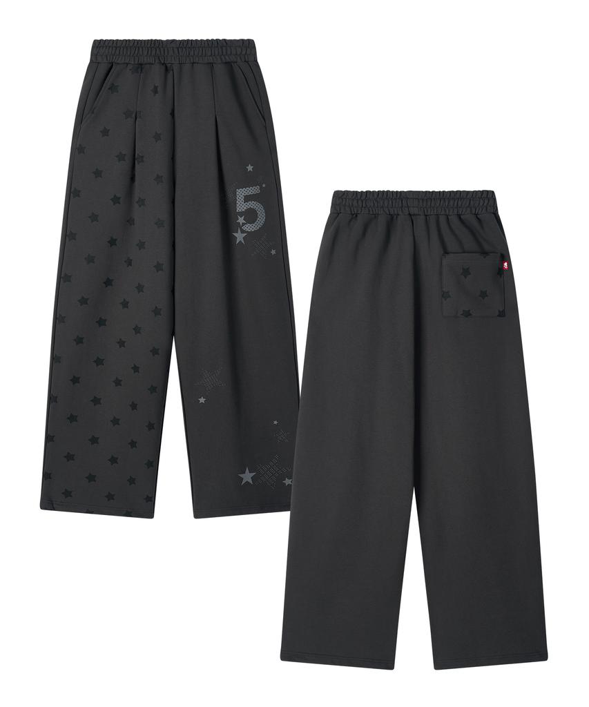 VIDEO JOCKEY Star Number 5 Sweatpants [Charcoal]