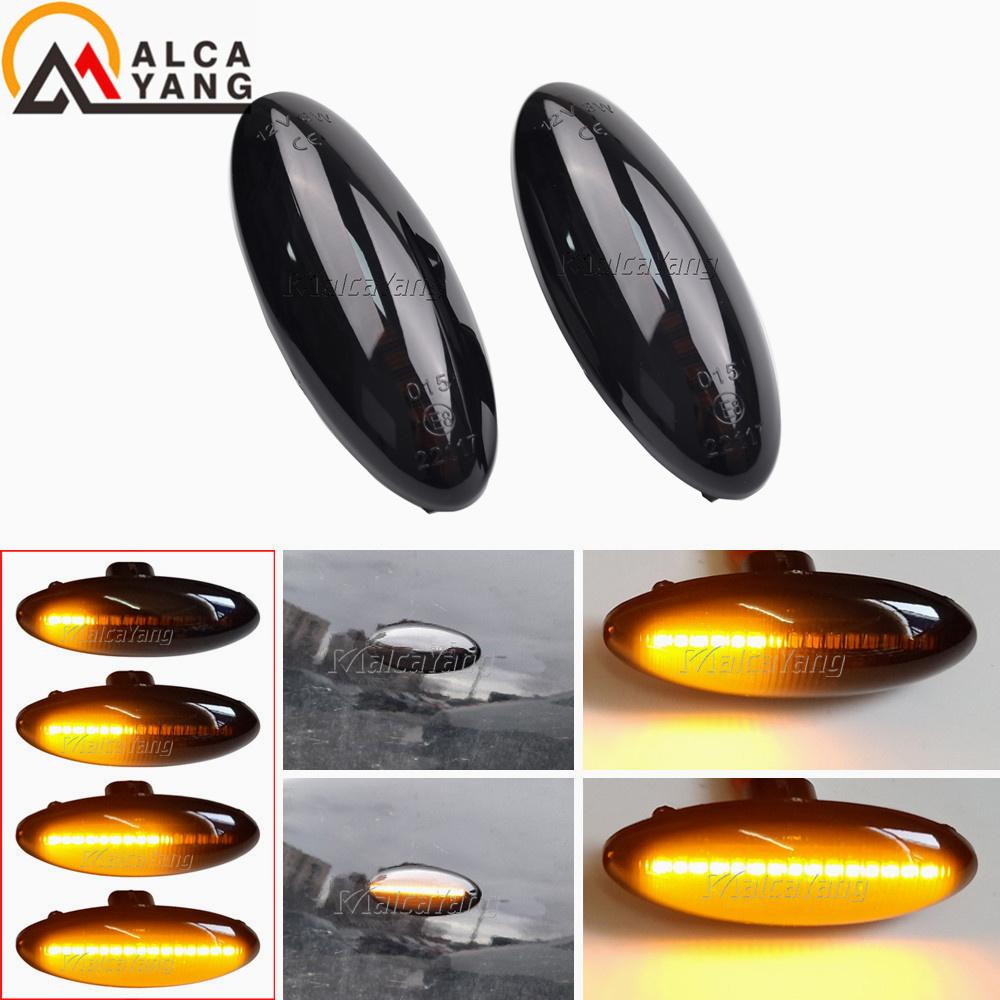 2 pieces Led Dynamic Side Marker Turn Signal Lights Sequential Blinker For Toyota Yaris Mk2 P9 RAV4 Mk3 ACA3/ALA3 Auris Mk1 E15
