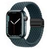 Geflochtenes Solo Loop-Armband aus Nylon für Apple Watch Band Ultra2 49 mm 9 8 7 41 mm Metall-Magnetarmband 45 mm 6 5 4 SE 44 mm verstellbarer elastischer iWatch-Gurt
