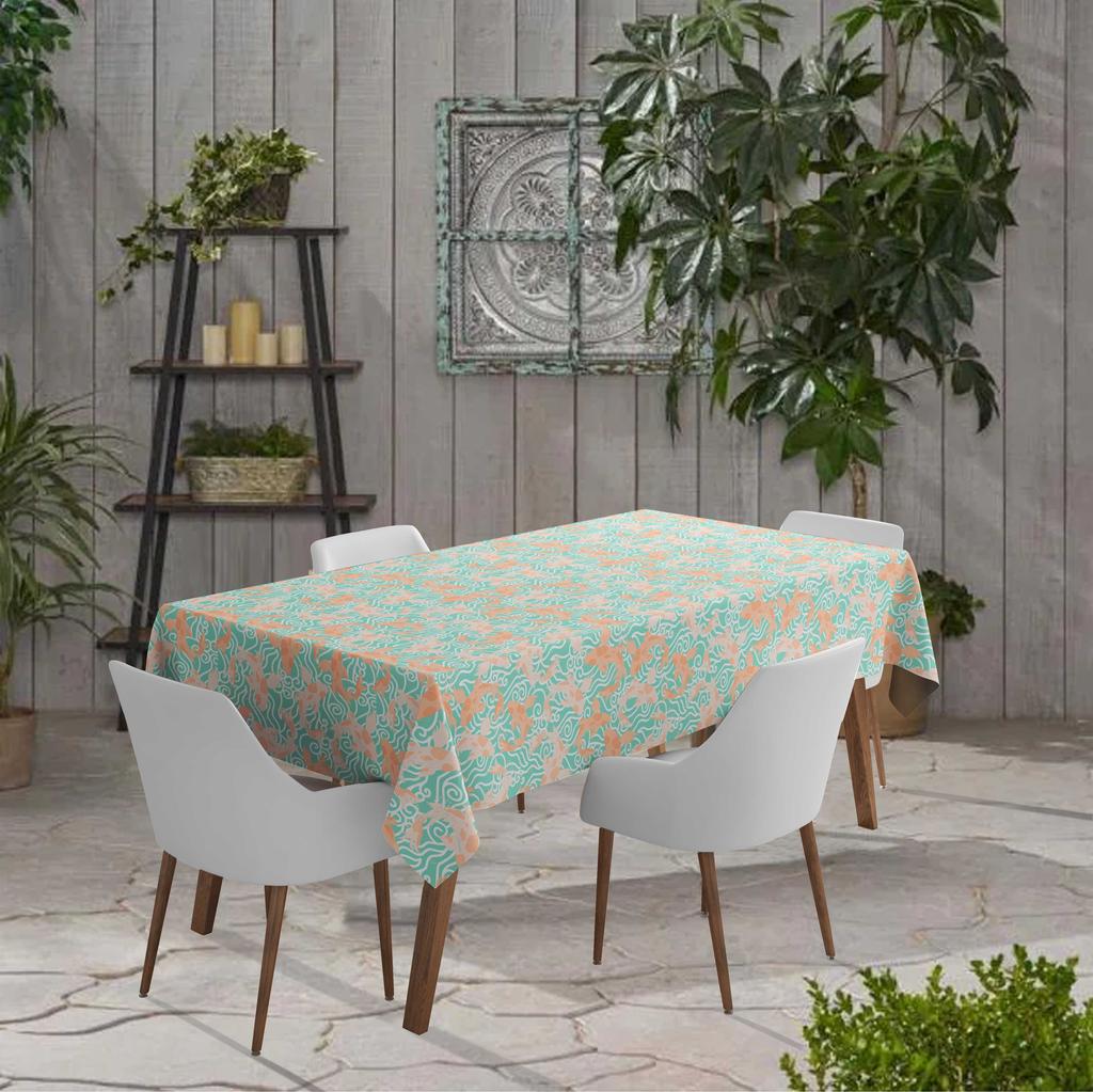 Vargottam Indoor Outdoor  Tablecloth  58x102 Inch  Rectangle  Tablecloth Waterproof Patio  Table  Cloths- Spring Summer  Table