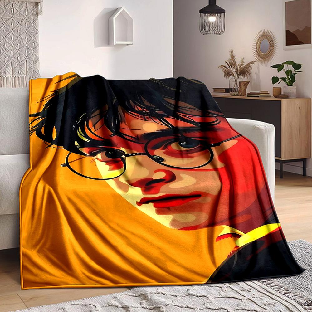 1 Stück Harry Potter Decke Leichte Flanell-Kuscheldecke für Sofa, Bett, Reisen, Camping, Wohnzimmer, Büro, Couch, Stuhl und Bett