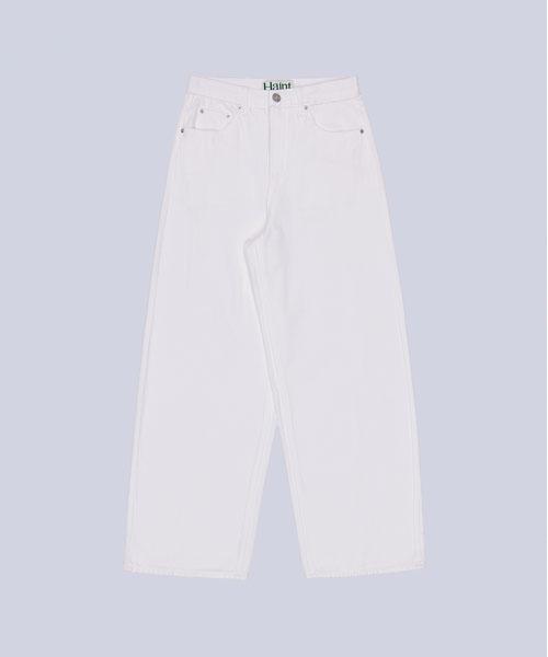 HAINT Eve Wide Straight Pants_White