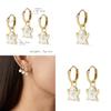 Fashionable Alloy Ghost Earrings Set With White Diamonds Perfect For Gifting
