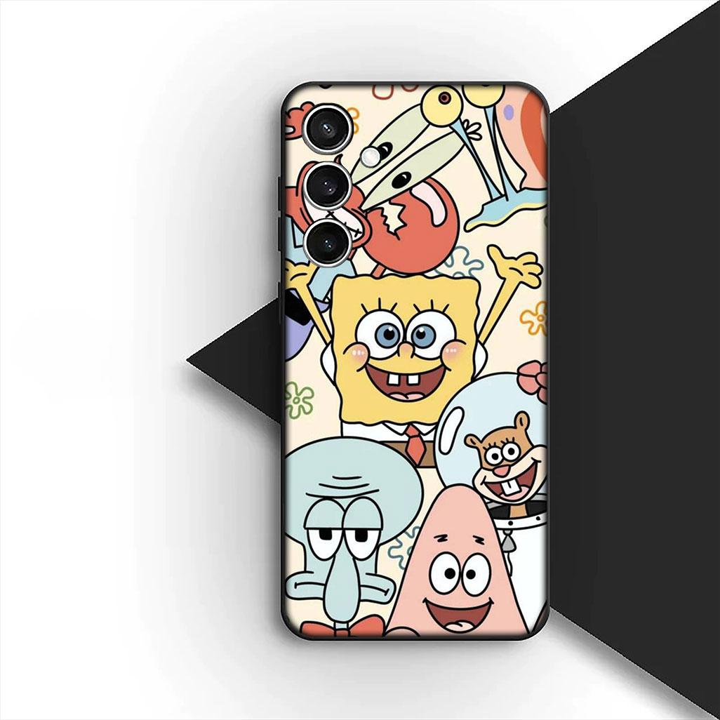 

for Samsung Galaxy S10 S8 S9 Plus A33 A34 A31 70 A71 A72 Note 20 9 8 S10E Phone Case S-SquarePants-Lovely S-SpongeBobs-Anime Galaxy S10+
