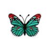 Butterfly World Embroidery Cloth Sticker Colored Flower Butterfly Computer Embroidery Label Clothes Decorative Patch Sticker Blue Butterfly