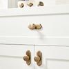 Solid Brass Brass Cabinet Pull Gold Round Cabinet Door Handle Drawer Knob  Wardrobe Door