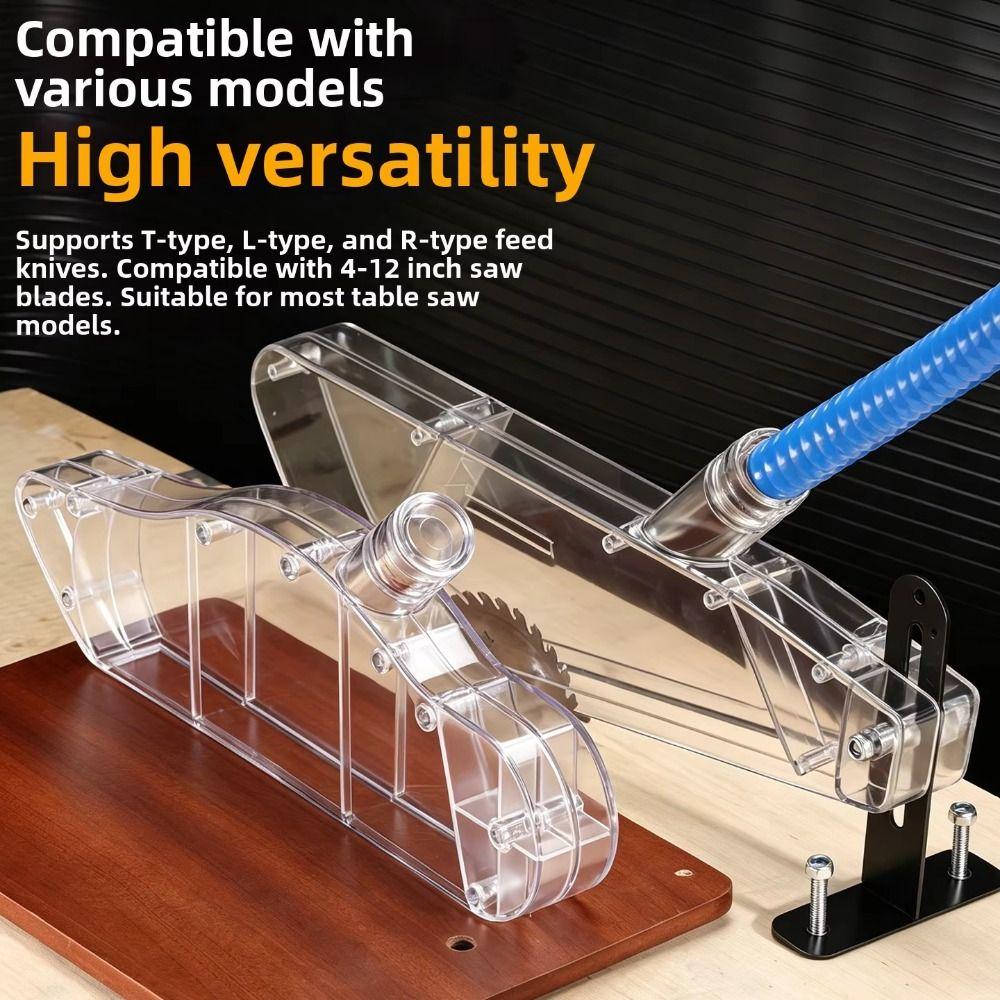 Anti-Dust Table Saw Protective Cover Transparent Stand Wood Router Safety Shell Dispensing Tool Safety Dust Guard Woodworking