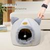 Cozy Winter Cat Bed: Thick, All-Season Semi-Enclosed Pet House