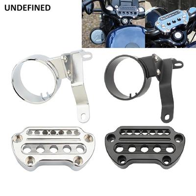 Motorfiets Snelheidsmeter Zijmontage Beugel Verplaatsingskap Behuizing Met Stuur Topklemmen voor Harley Sportster 883 XL 2004-