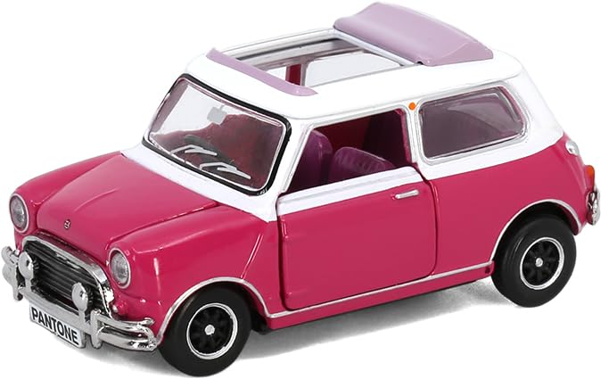 Tiny City Morris Mini Cooper Mk 1 Pantone Color 1/50 (Fuchsia Rose)