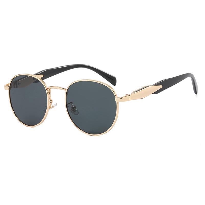 2024 Round Fashion Sunglasses: European & American High-End Street Style