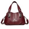 Women's Solid Color Shoulder Bag Middle-Aged and Elderly Mother Crossbody Bag