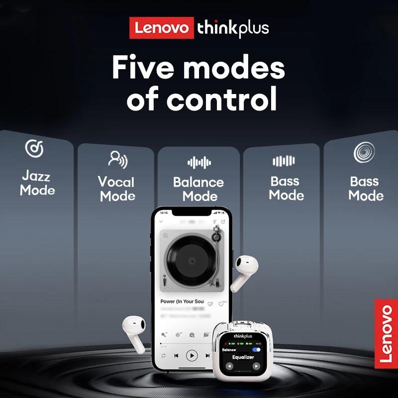 Originální bezdrátová sluchátka Lenovo LP70 PRO s inteligentním dotykovým displejem, Bluetooth 5.4, HIFI stereo sluchátka, hudba, hovory, hry, sluchátka s redukcí šumu